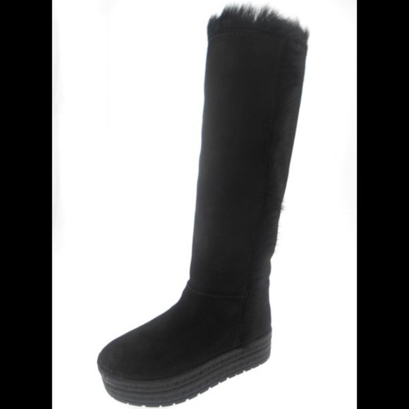 Prada Shearling boots Black New EU 41 - Picture 1 of 8
